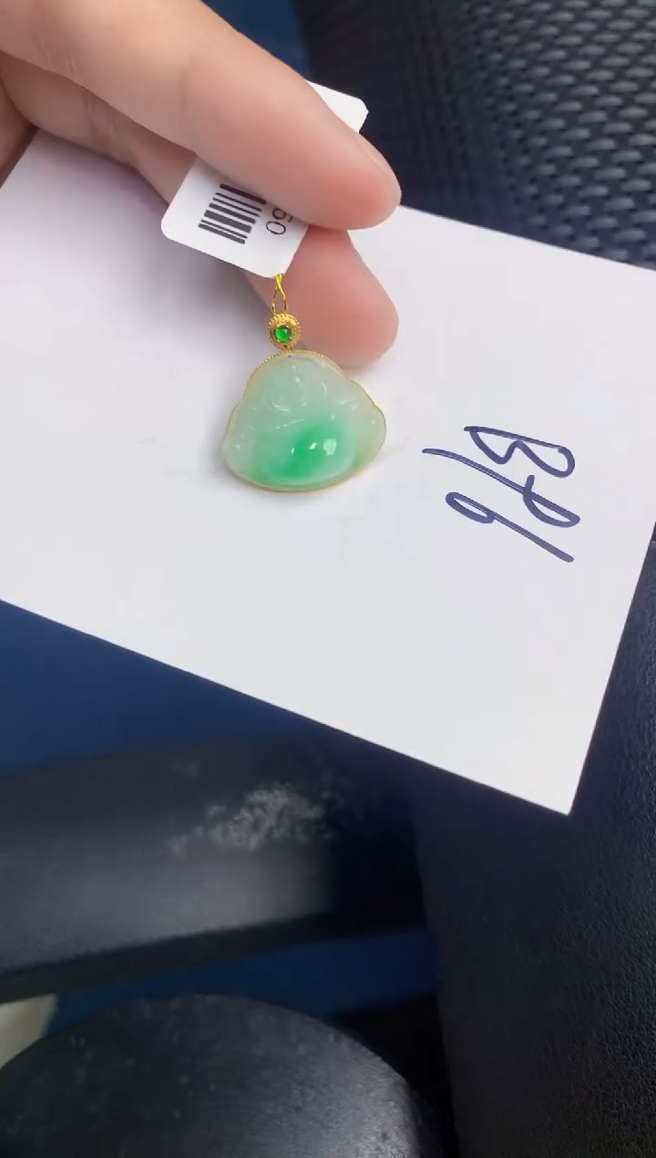 【闪购商品】翡翠颈饰18K金镶嵌000000000