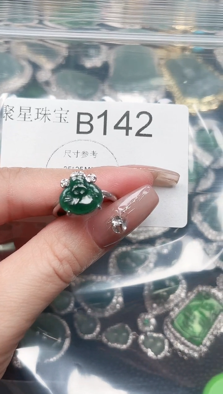 【闪购商品】翡翠颈饰未镶嵌赠皮绳142