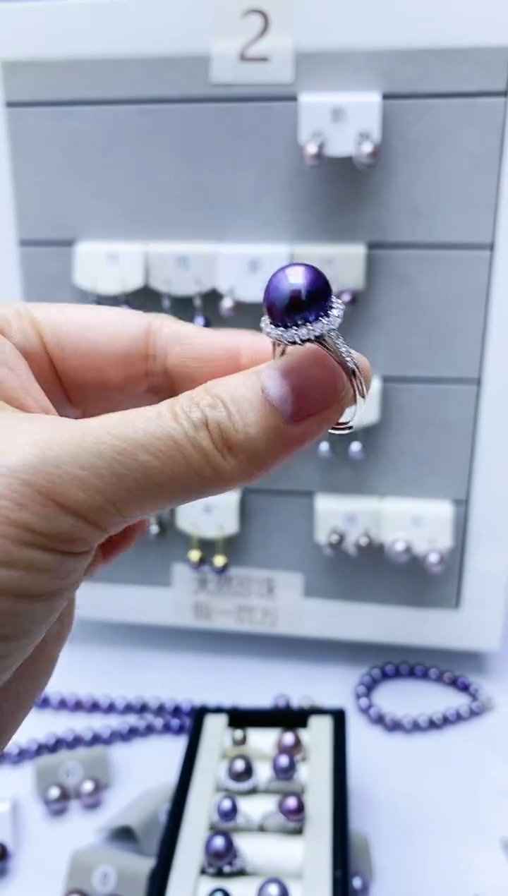 【闪购商品】淡水珍珠戒指银S925镶嵌戒指