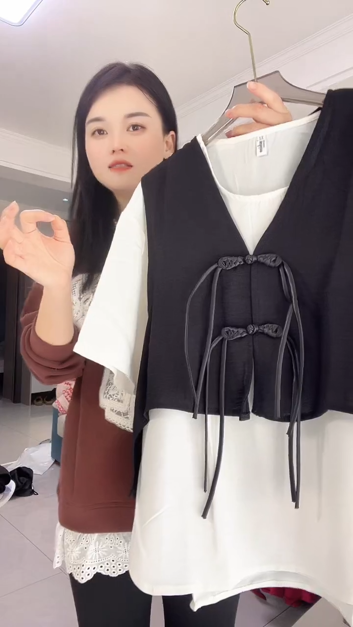 9.9夏天国风两件套
