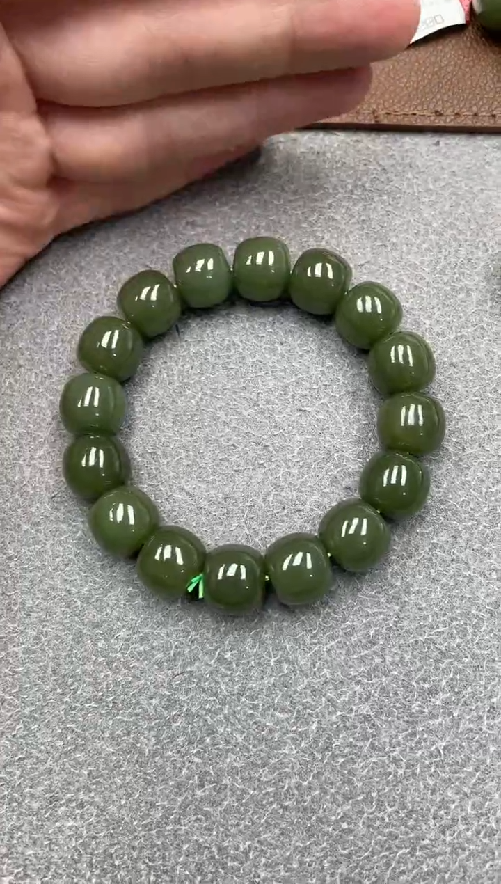 未镶嵌手串和田玉新疆若羌黄口14老型