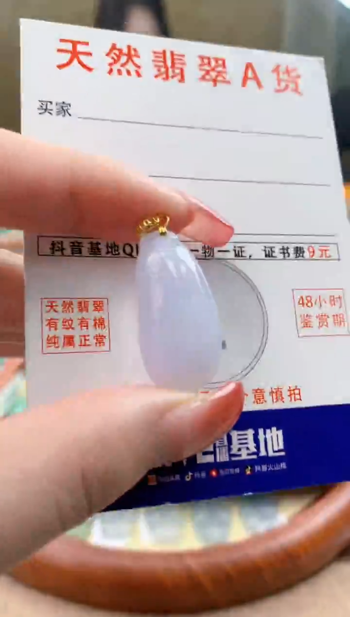 颈饰未镶嵌翡翠天然A货翡翠挂件