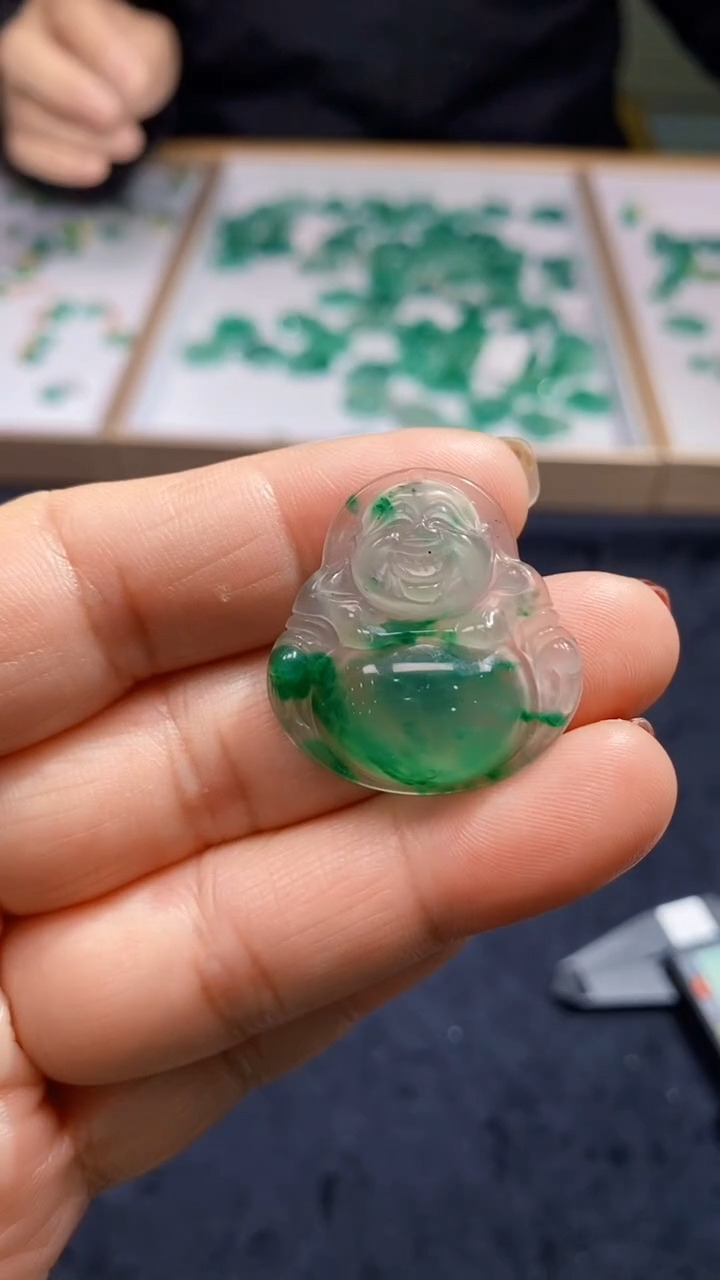 【闪购商品】石英质玉颈饰未镶嵌天然A货非洲翠