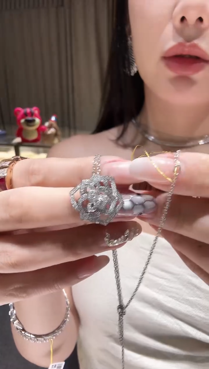 铂Pt950镶嵌项链钻石AY0416-PT-45