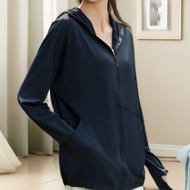 7613防晒衣女夏遮阳新款防紫外线凉感防晒服超薄透气