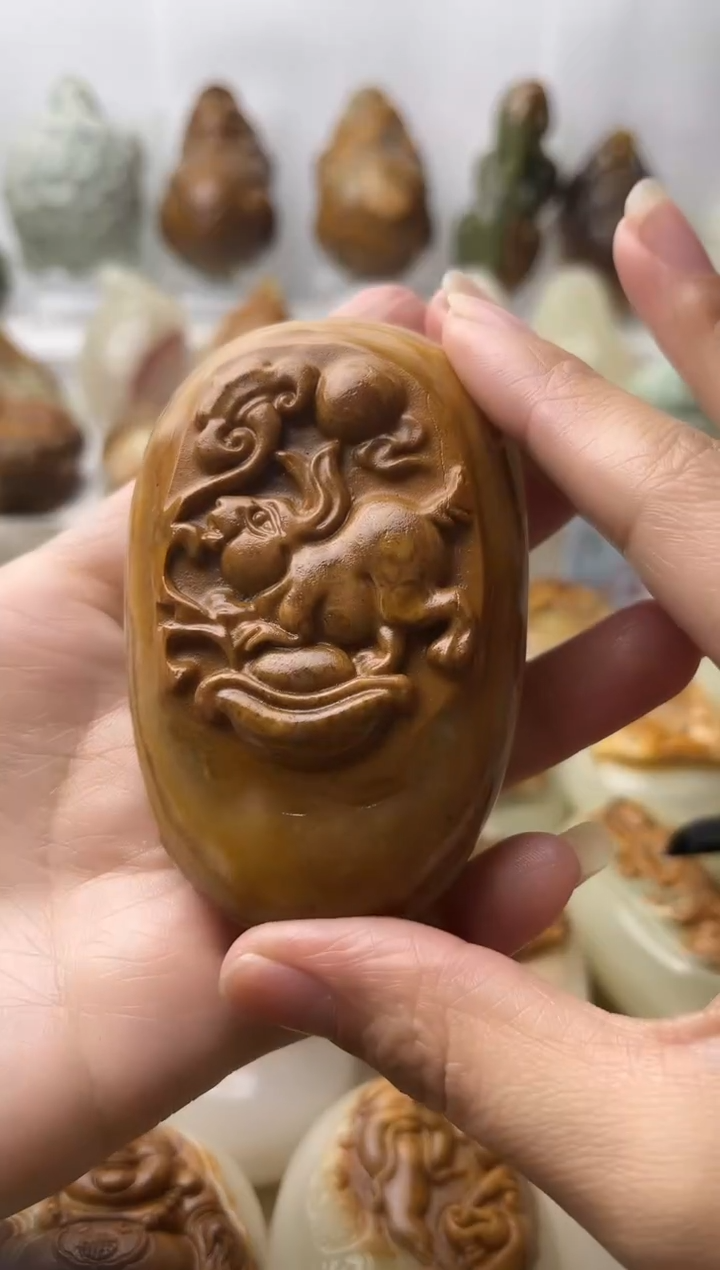 石材古青石棉纹正常不退换兔微瑕