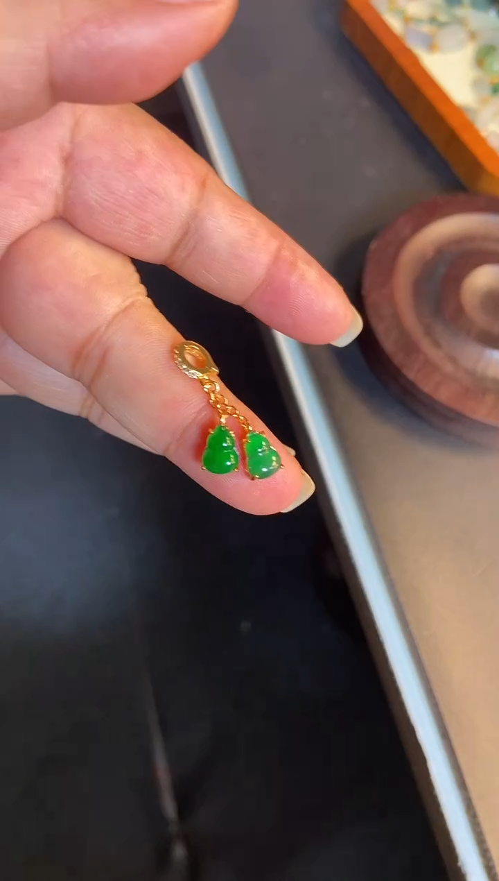 吊坠(不含链)银S925镶嵌翡翠1