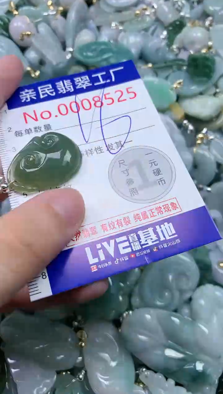 翡翠未镶嵌吊坠(不含链)8525