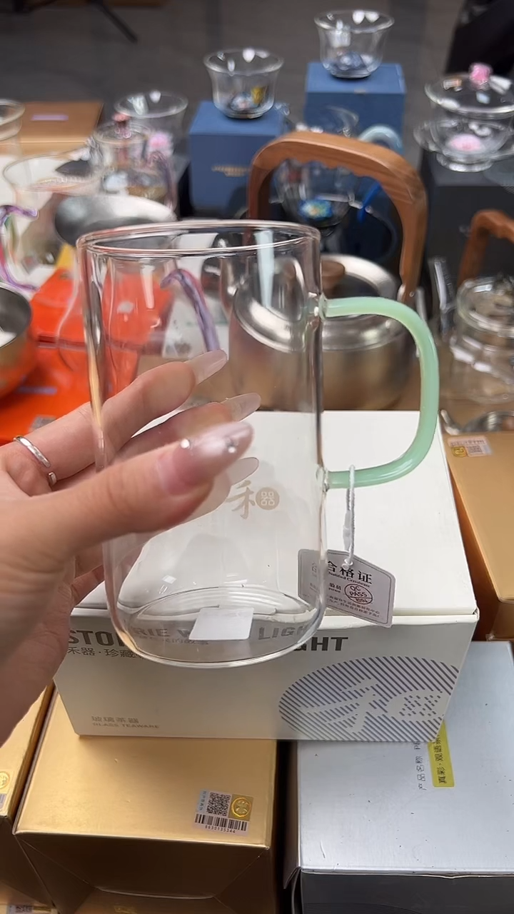 @@福容绿茶杯千里江山浅玉色