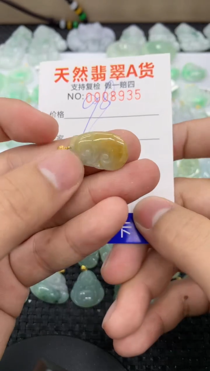 【闪购商品】翡翠颈饰18K金镶嵌11111111111