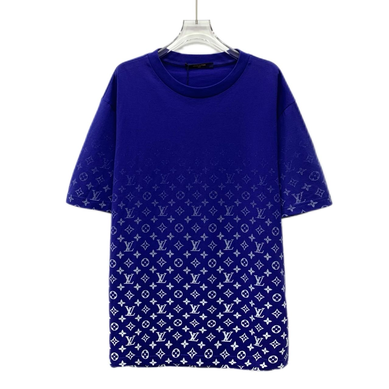 全新未使用 LouisVuitton/路易威登 DM0197 蓝色满印短袖 XXL