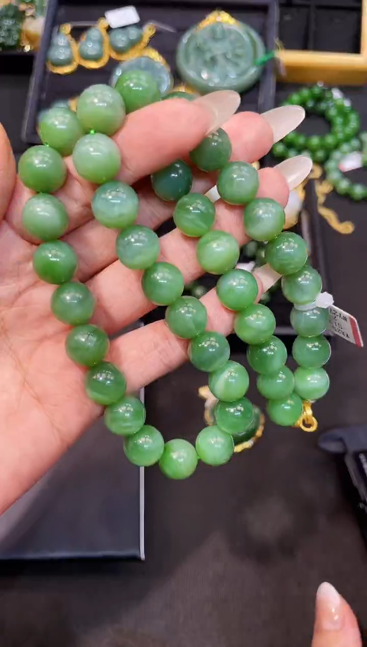 和田玉未镶嵌项链12MM多样性发一Z