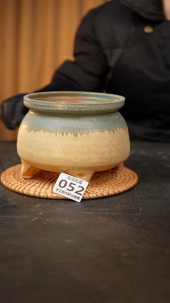 【闪购商品】瓷片泥泥手工花盆