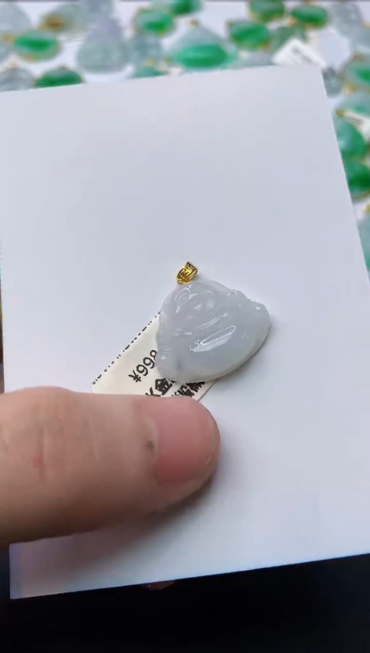 【闪购商品】翡翠颈饰18K金镶嵌14.........