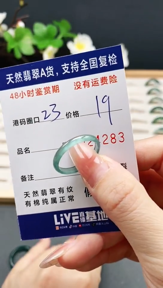 未镶嵌戒指翡翠4283