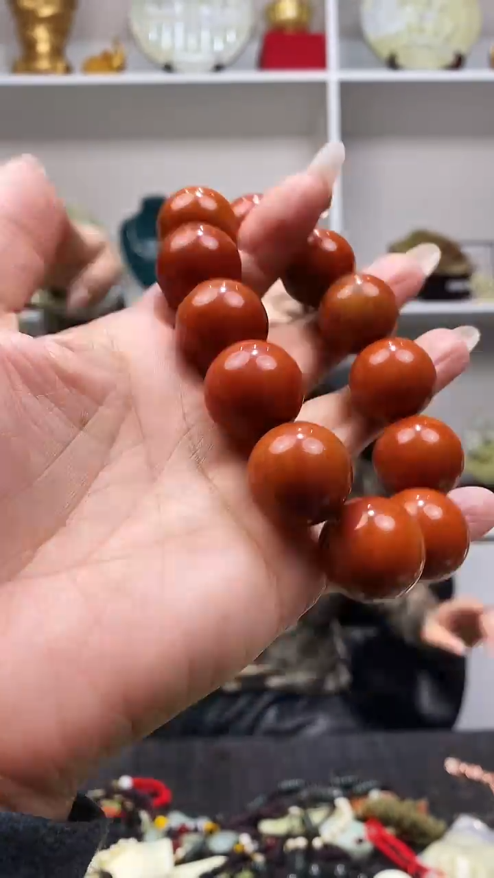 未镶嵌岫玉手串+20