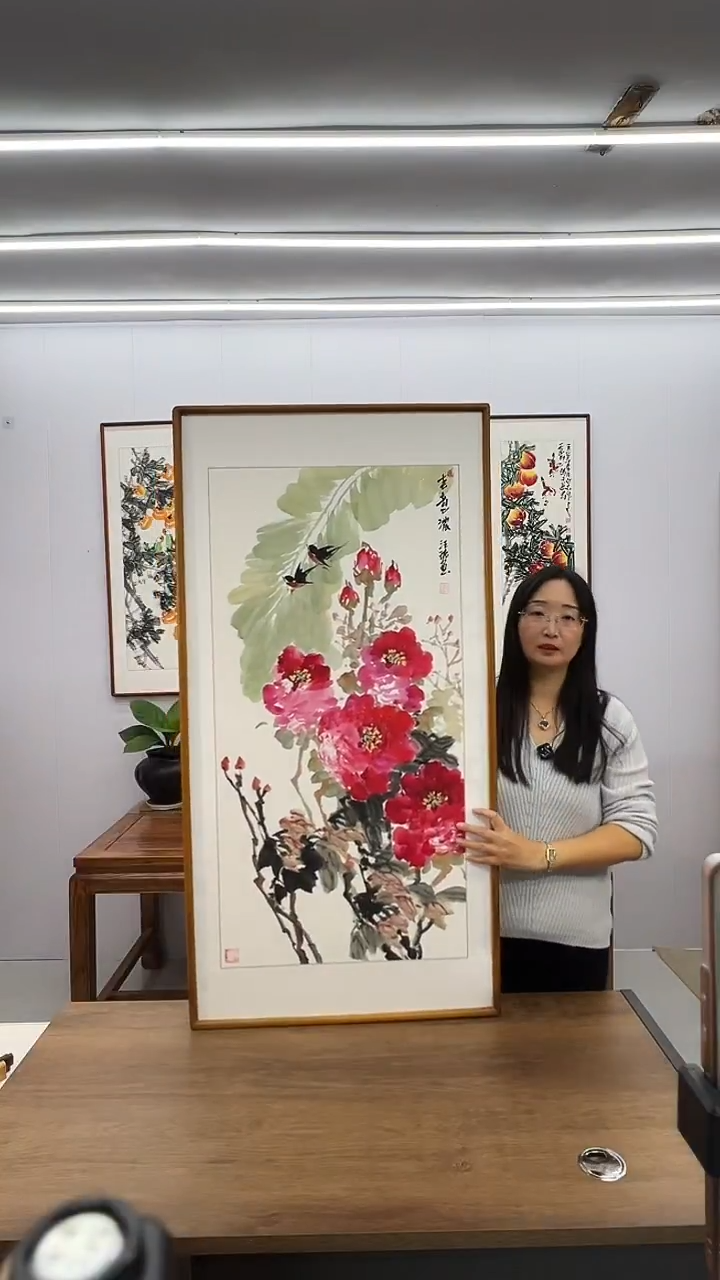 国画汪琼 120*60 春意浓 