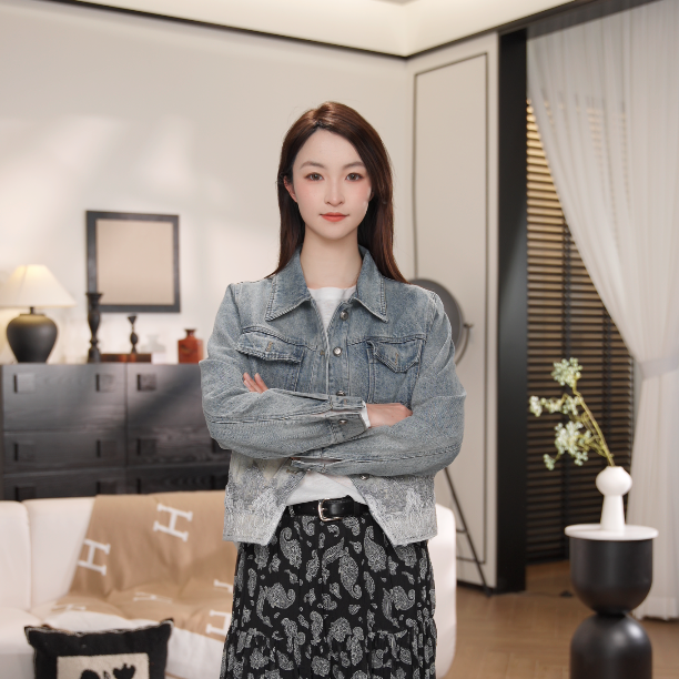 2025春季新款欧货牛仔外套女短款设计感磨白蕾丝拼接上衣