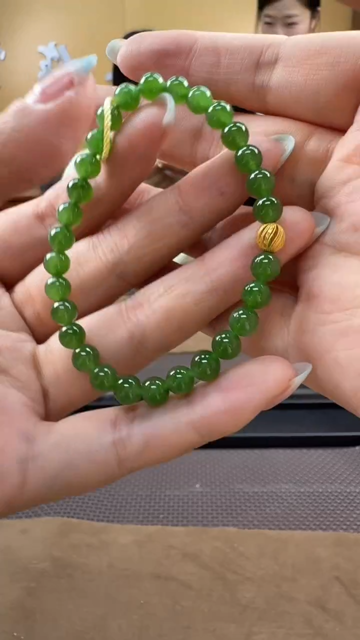 颈饰未镶嵌和田玉手串5