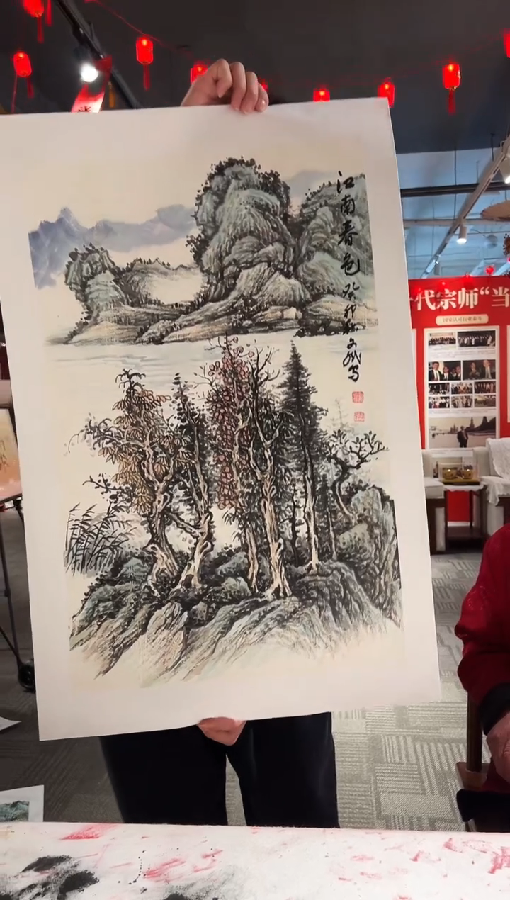 【闪购商品】绘画江南春色  赵文斌  2.7平尺