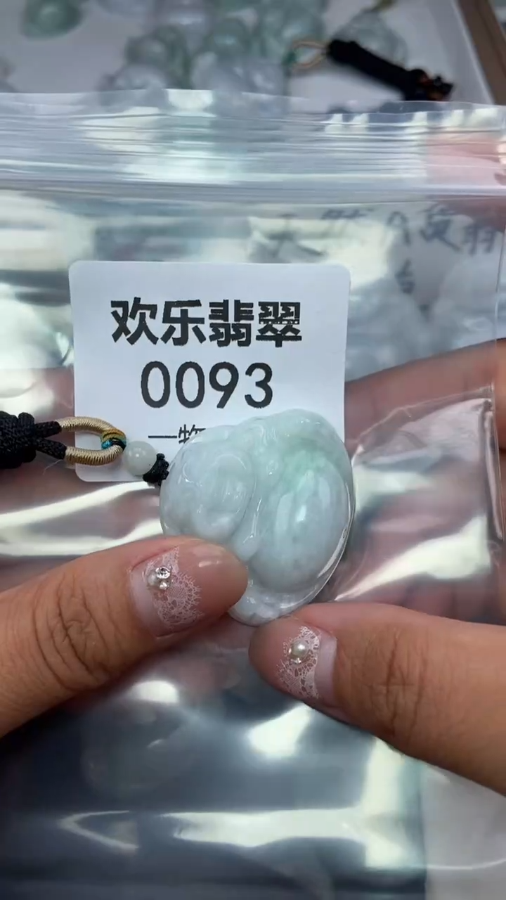 颈饰未镶嵌翡翠缅甸天然翡翠0093