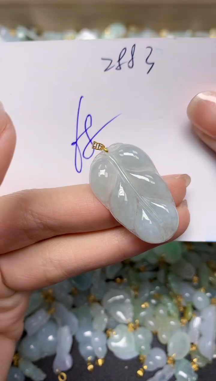 【闪购商品】翡翠颈饰18K金镶嵌 天然翡翠A货