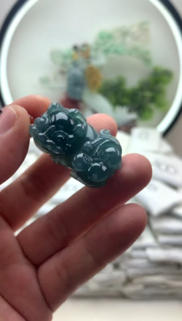 颈饰未镶嵌翡翠貔貅