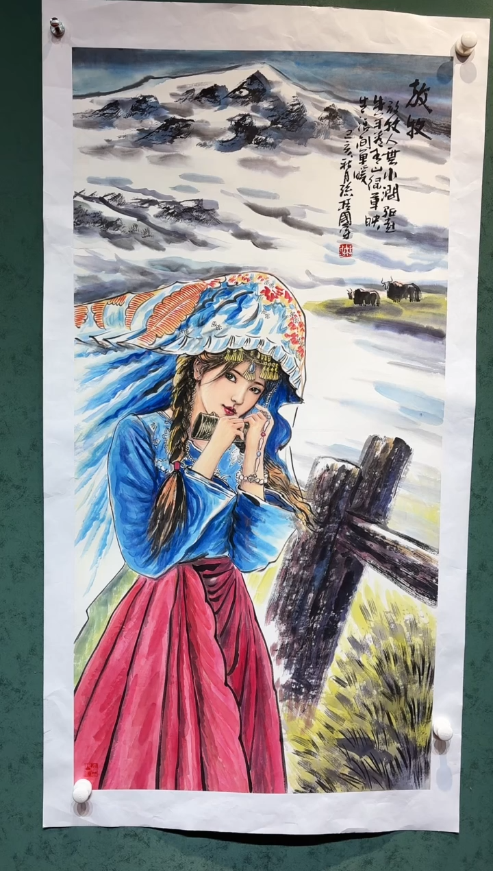 【闪购商品】国画孙桂国老师字画，带亲笔合影证书18-57