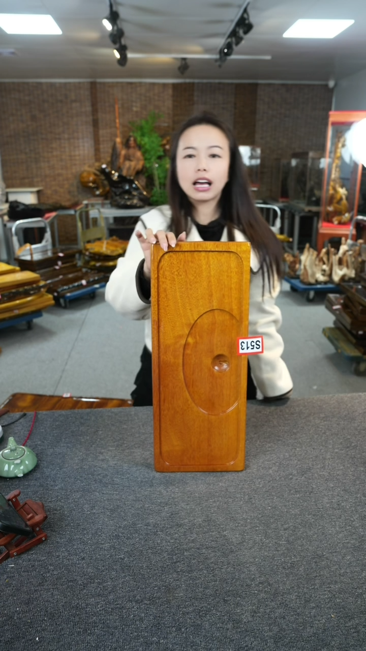 【闪购商品】大叶金丝楠茶盘尺寸53-21-4.5