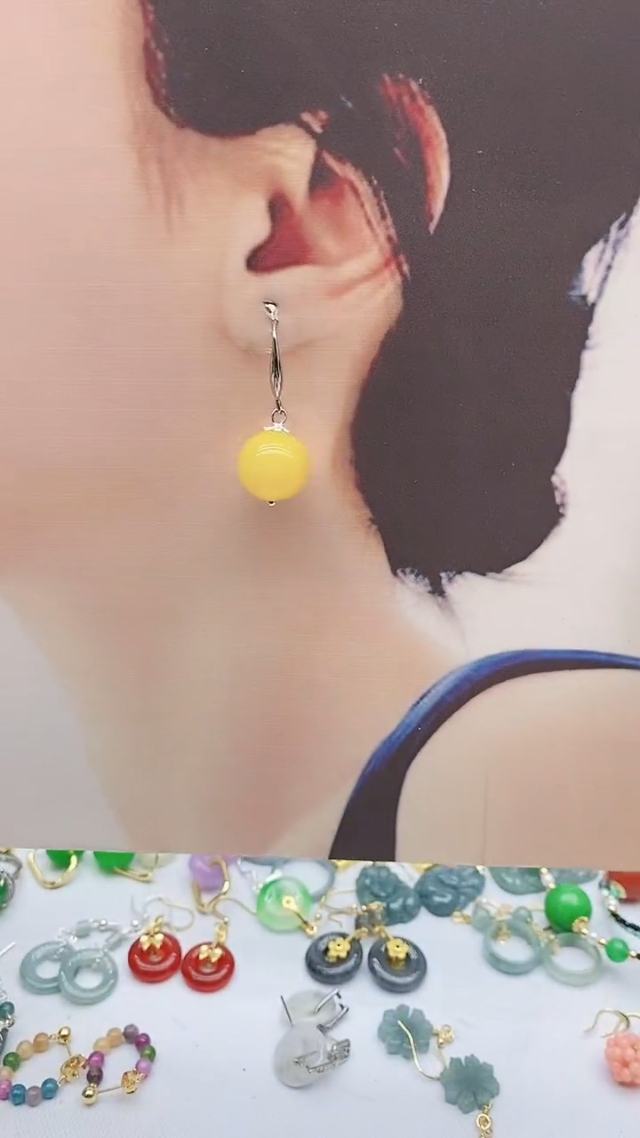 未镶嵌耳饰玛瑙/玉髓603