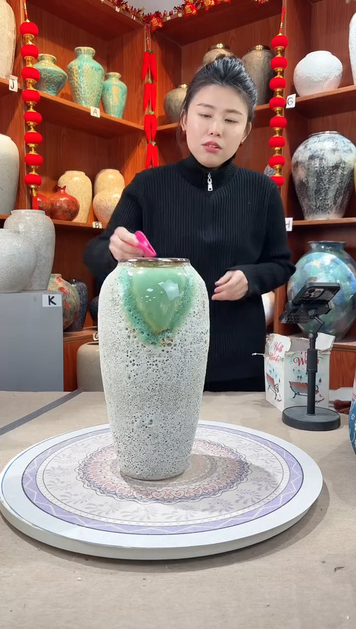 【闪购商品】瓶陶瓷花瓶 无花 微瑕a612 