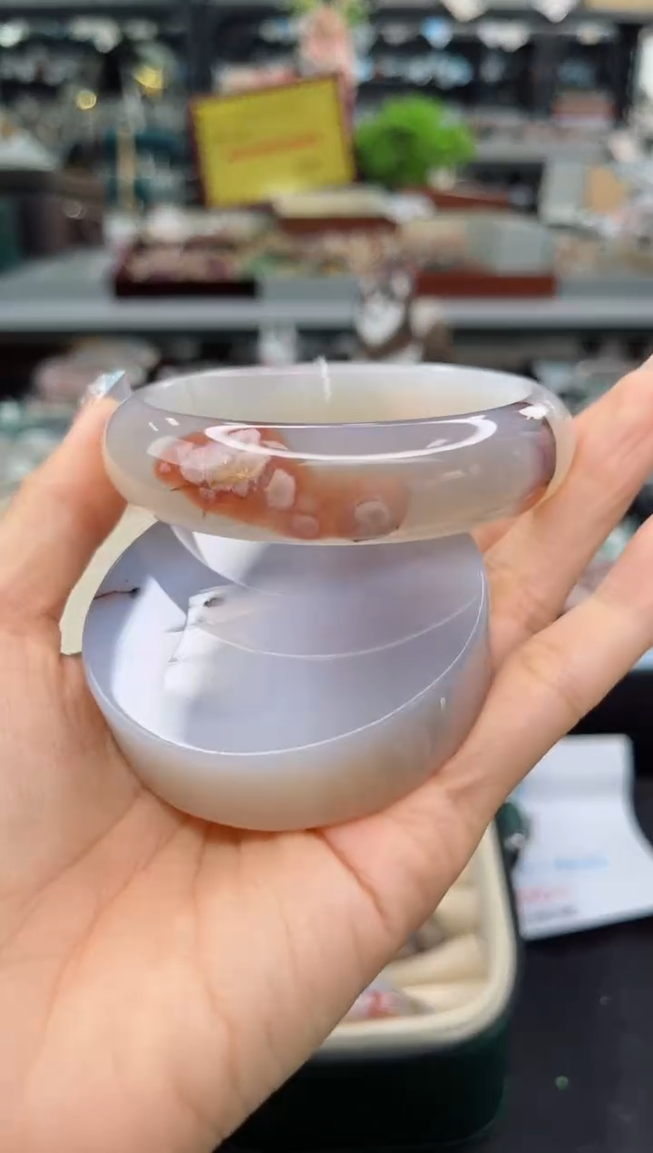 【闪购商品】石英质玉手镯未镶嵌64圈口（赠品镯心）3590463