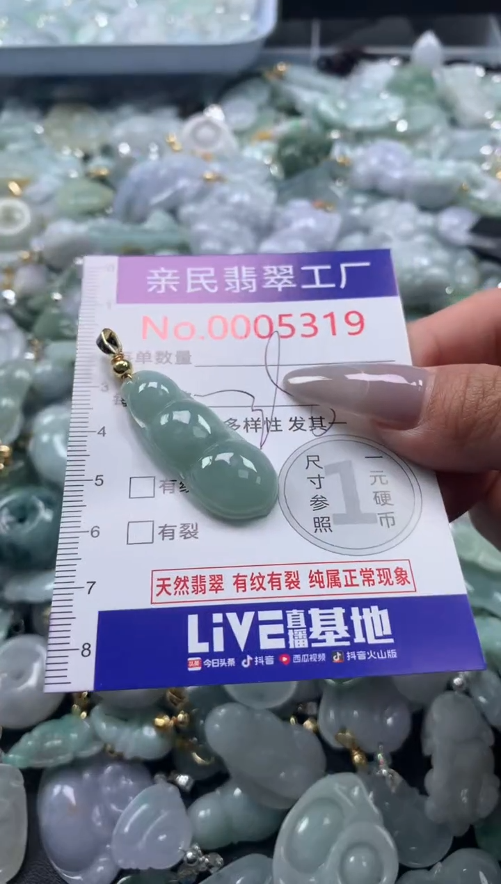 吊坠(不含链)未镶嵌翡翠5319