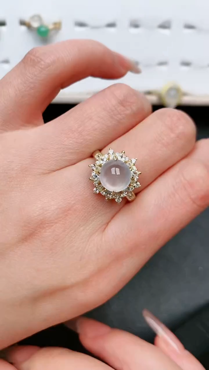 【闪购商品】翡翠戒指银S925镶嵌.....