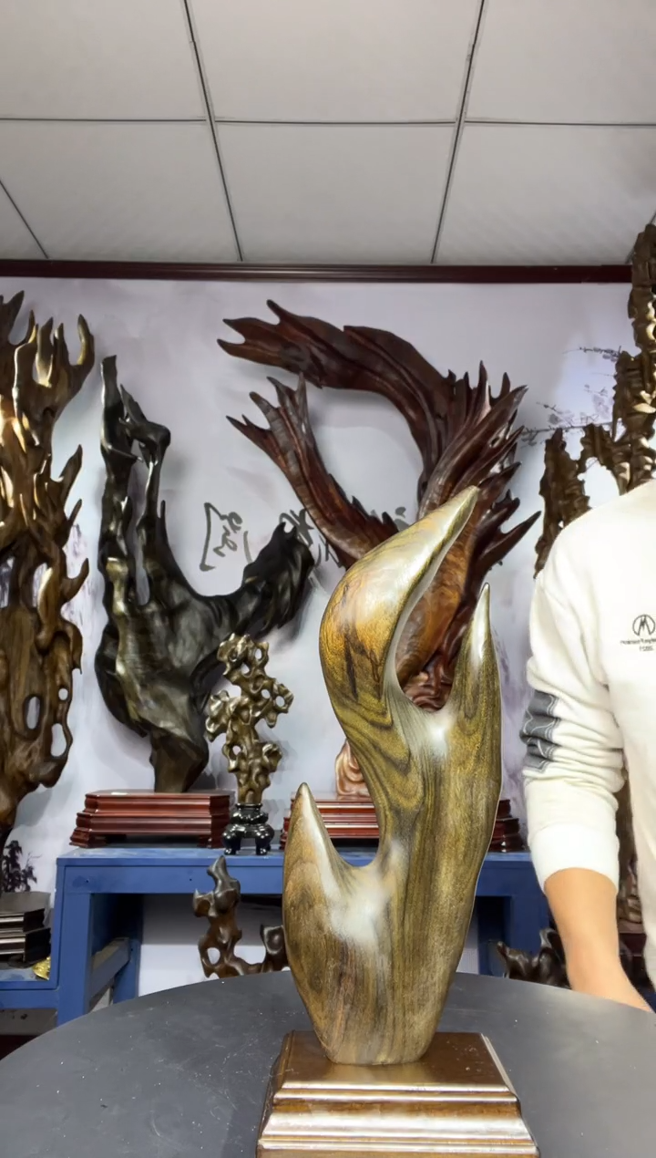 金丝楠木雕款用****6金丝楠木工艺品摆件