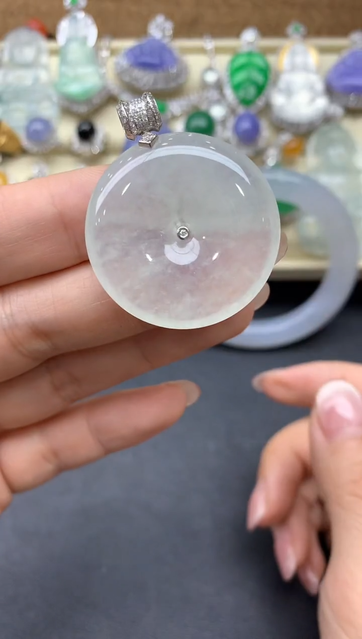 【闪购商品】翡翠颈饰18K金镶嵌467-中国好珍宝