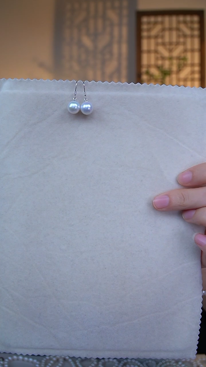 未镶嵌淡水珍珠耳饰耳饰9-10FE086