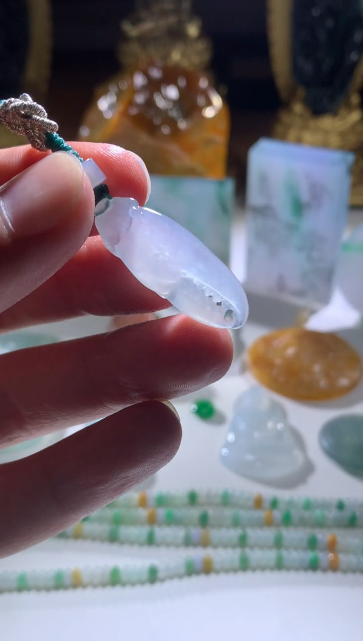 【闪购商品】定制翡翠未镶嵌蟹钳