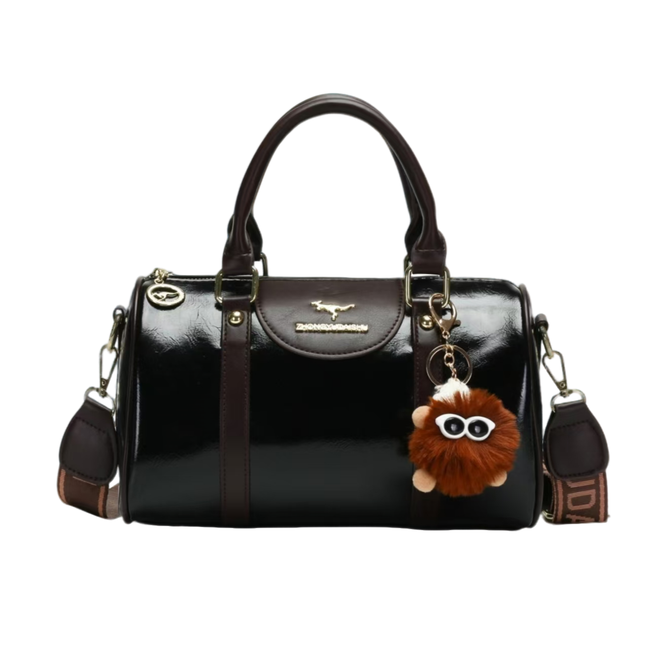 【若依专属】极纯色圆筒款做旧防刮斜挎包潮流休闲枕头包（颜色随机）