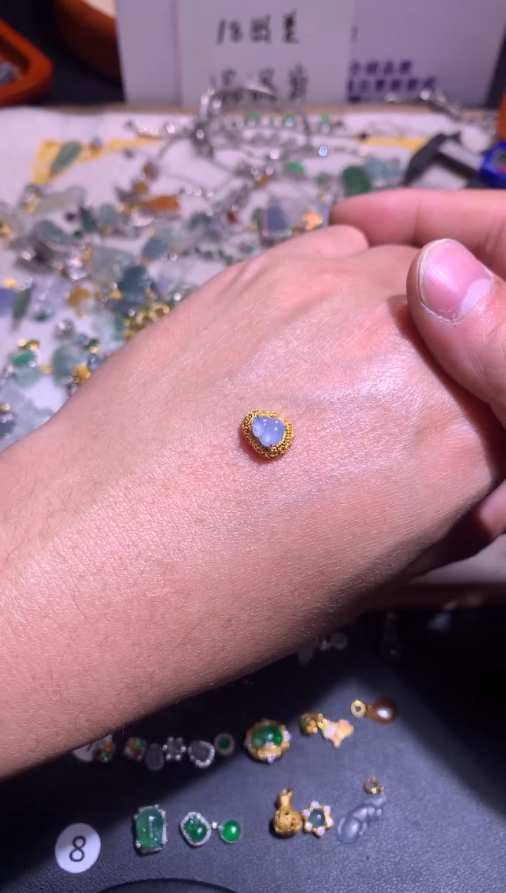 【闪购商品】翡翠吊坠(不含链)银S925镶嵌1