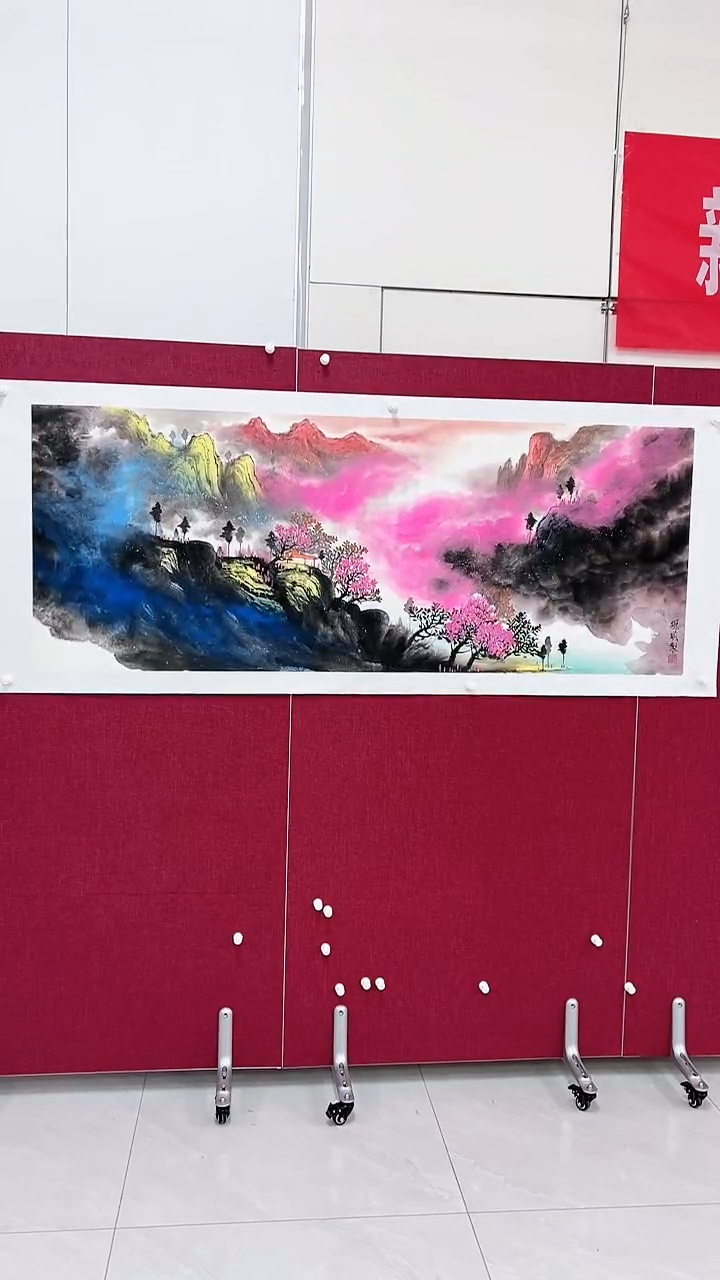 【闪购商品】绘画杨风顺绘画12平尺山水金奖紫袍作品