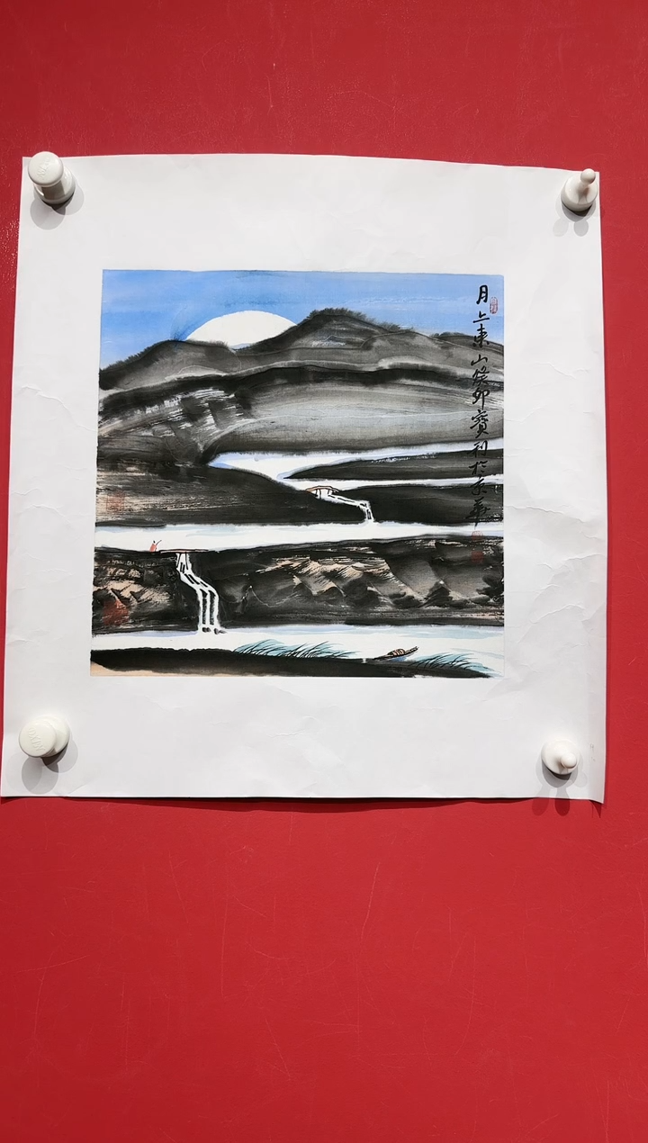 国画ZBL-1平尺-国画作品