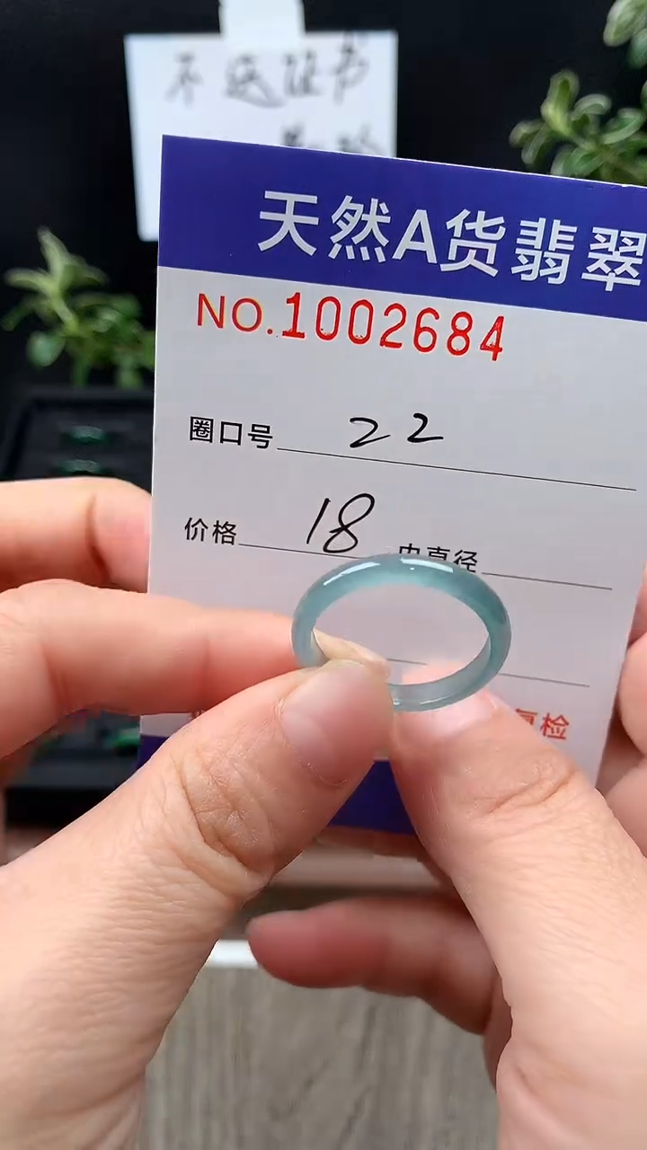 未镶嵌戒指翡翠22#