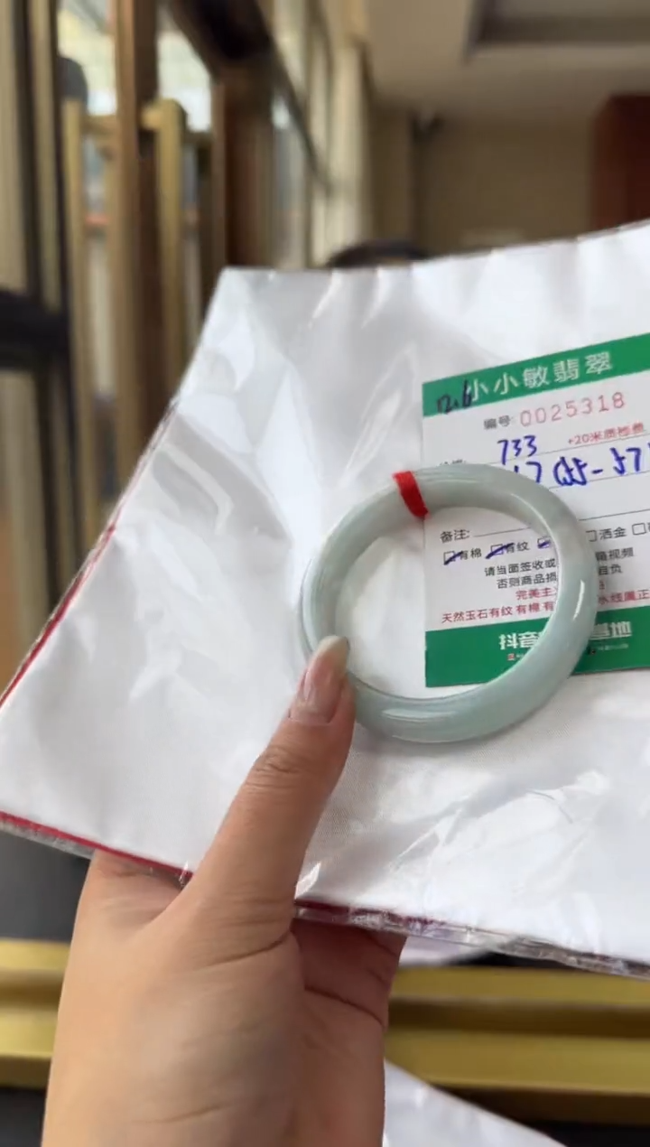 未镶嵌手镯翡翠A货手镯/微瑕
