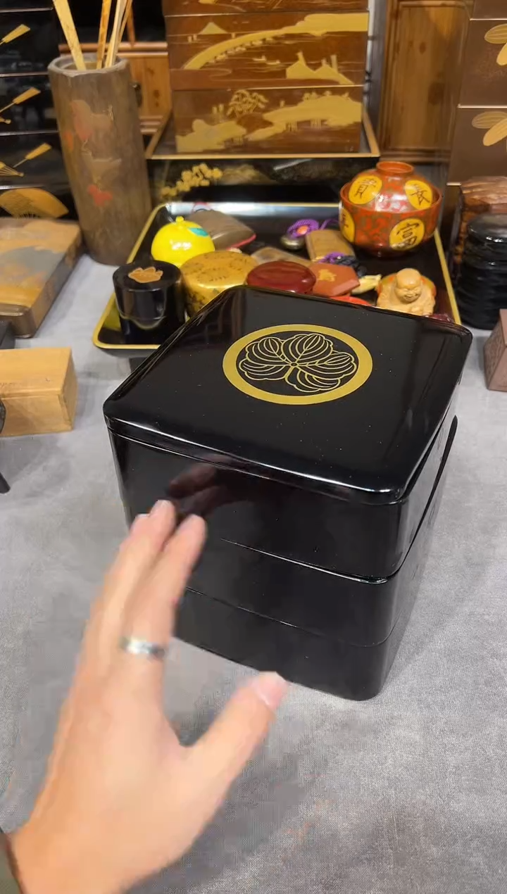 三段 大漆漆器大漆漆器