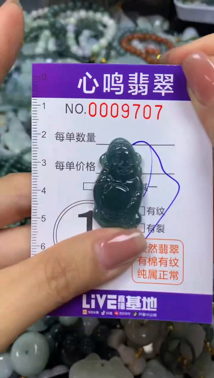 翡翠未镶嵌颈饰闪购009707