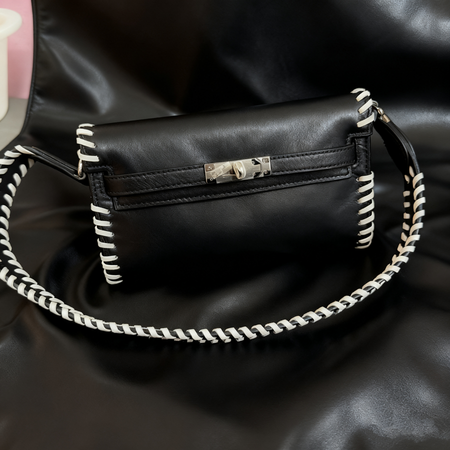 大麦定制单肩包（FM087黑色）长20宽4高11cm