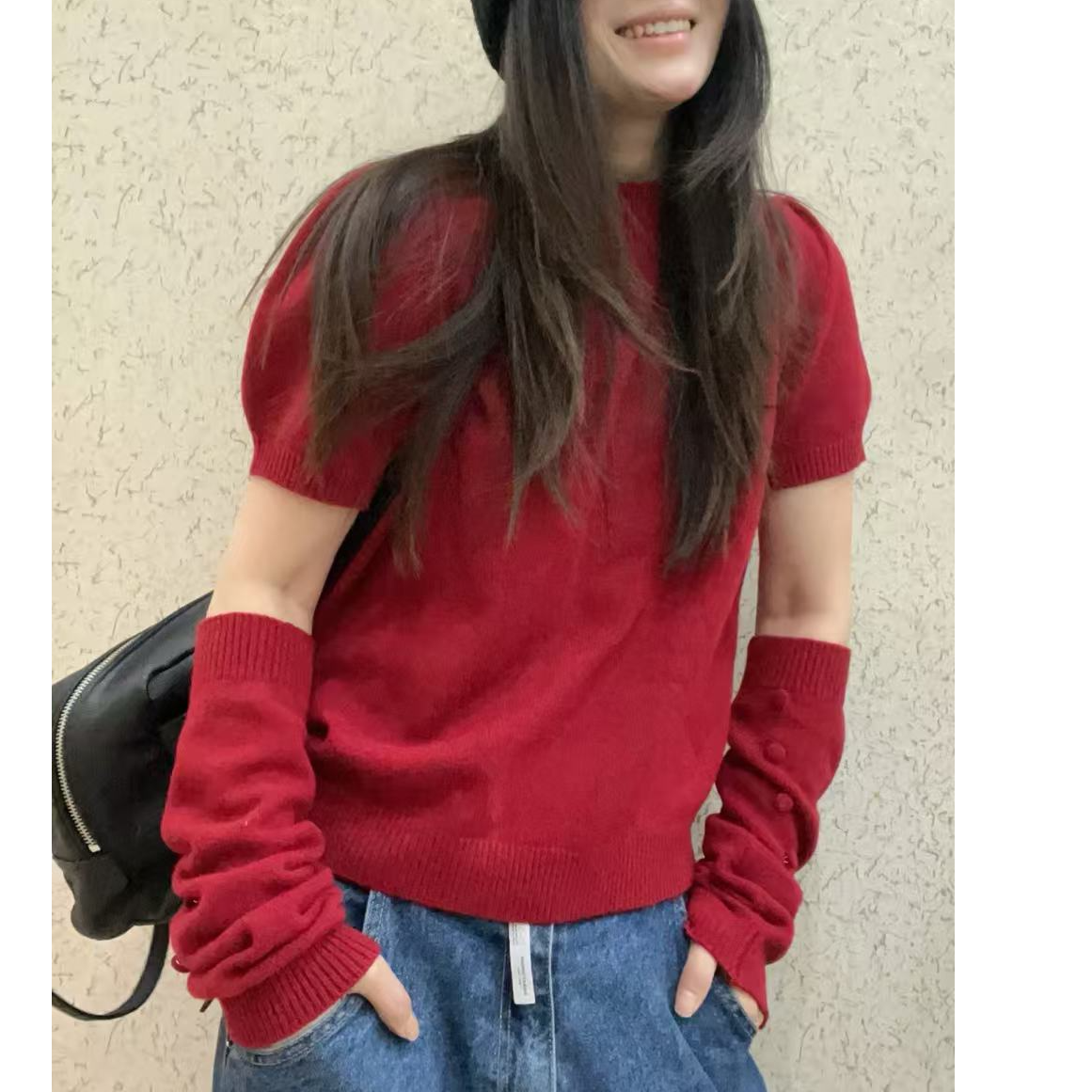 YT推荐 节日氛围毛衣（短袖＋套袖）