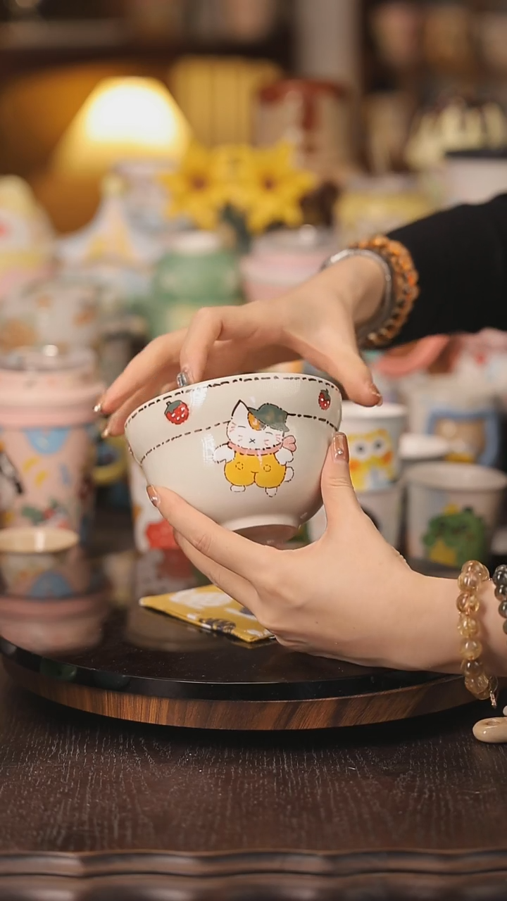 摆件景德镇釉下彩绘设计师款式陶瓷