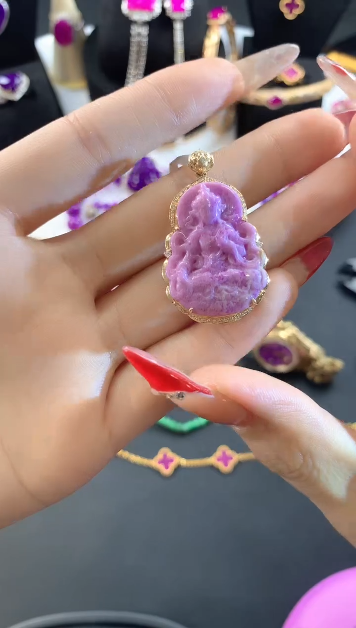 【闪购商品】苏纪石（舒俱来）.18K金镶嵌舒俱来吊坠